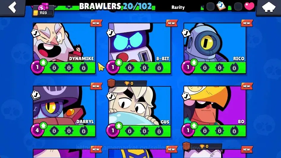 Brawl Stars Accounts 1123 Trophy|13,9K Bling| 20 Brawlers 1 Max Lvl [Ed image 7