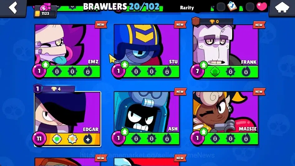 Brawl Stars Accounts 1123 Trophy|13,9K Bling| 20 Brawlers 1 Max Lvl [Ed image 8