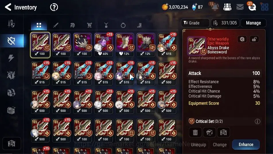 Epic Seven Accounts GLOBAL Unverif|9 ML (Salome,LOT Scales,WOTM Tnebri image 15