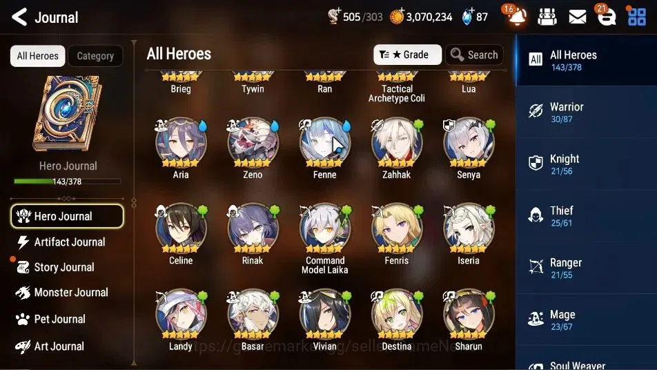 Epic Seven Accounts GLOBAL Unverif|9 ML (Salome,LOT Scales,WOTM Tnebri image 5