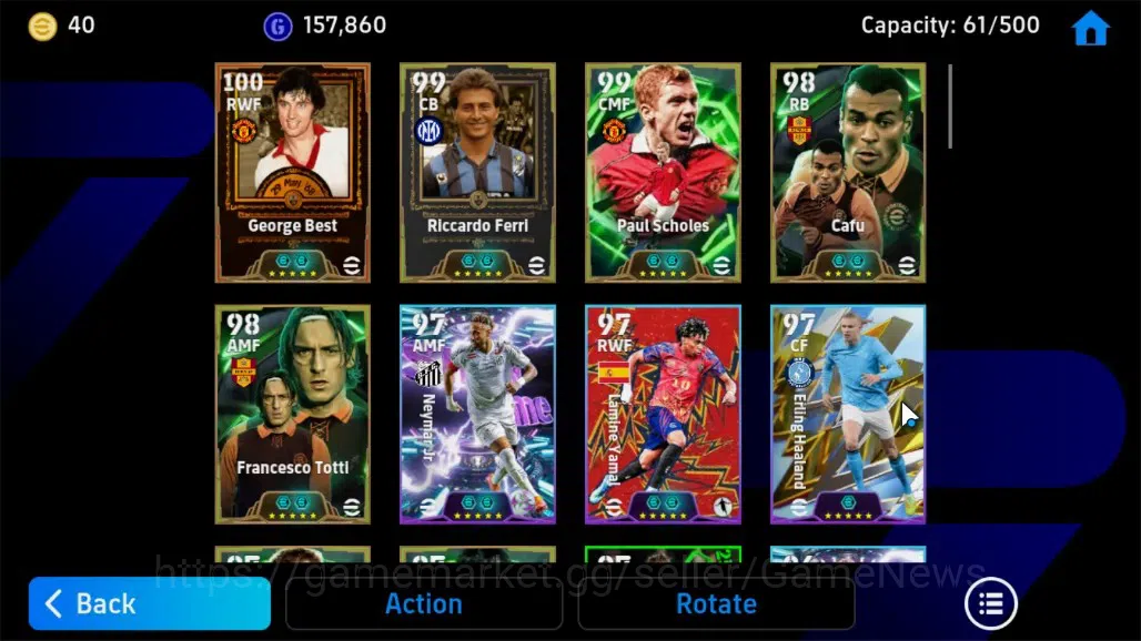 eFootball Accounts Android|Epic George Best, Legend Ricardo Ferri,Pau image 5