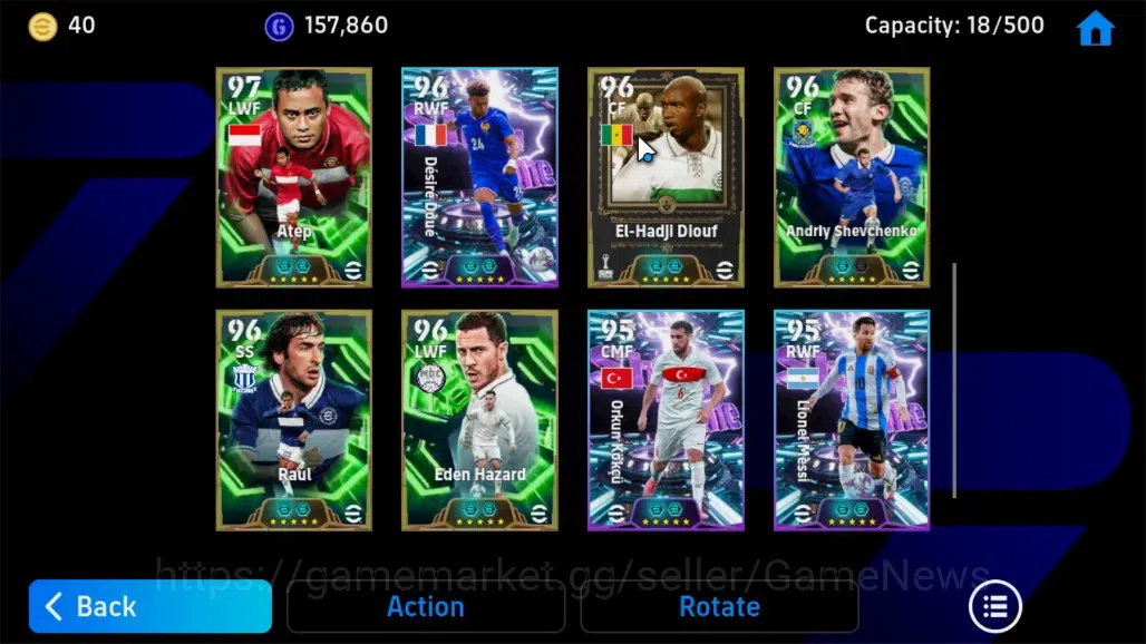 eFootball Accounts Android|Epic George Best, Legend Ricardo Ferri,Pau image 9