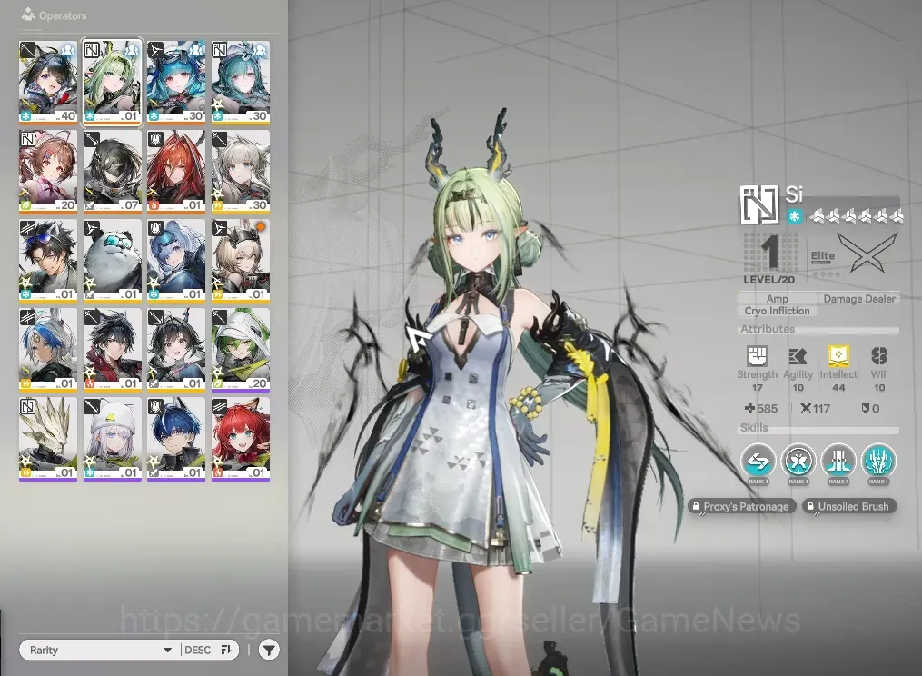 Arknights: Endfield Accounts ASIA|Lv 28|5 SSR 2 Limited + 9(*6 Weapon)|Si+Signature,Tangtang|1 SSR Selector On|Male 1