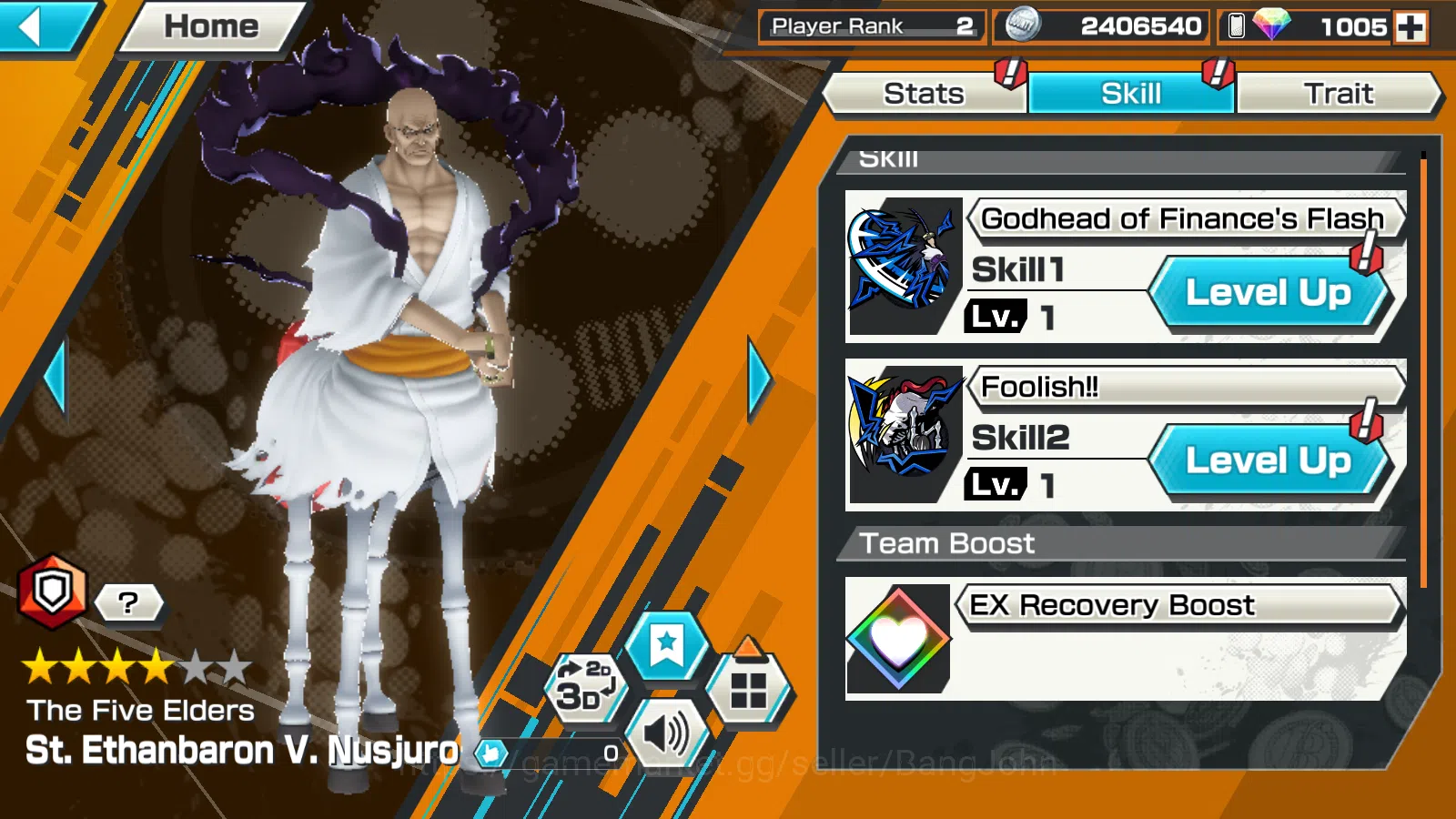 One Piece Bounty Rush Accounts Global |3EX | RD 1005 |Bomo Kaido,5elders Nusjuro, image 4