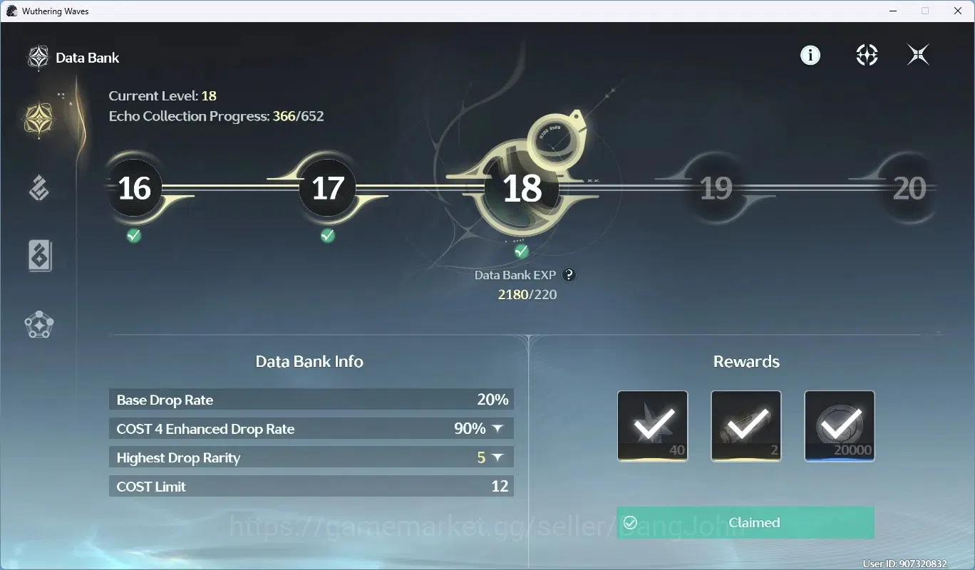 Wuthering Waves Accounts SEA|UL 40 | Rank 3 | 2 Char Limited[Lucy Rc1]+Sign image 12