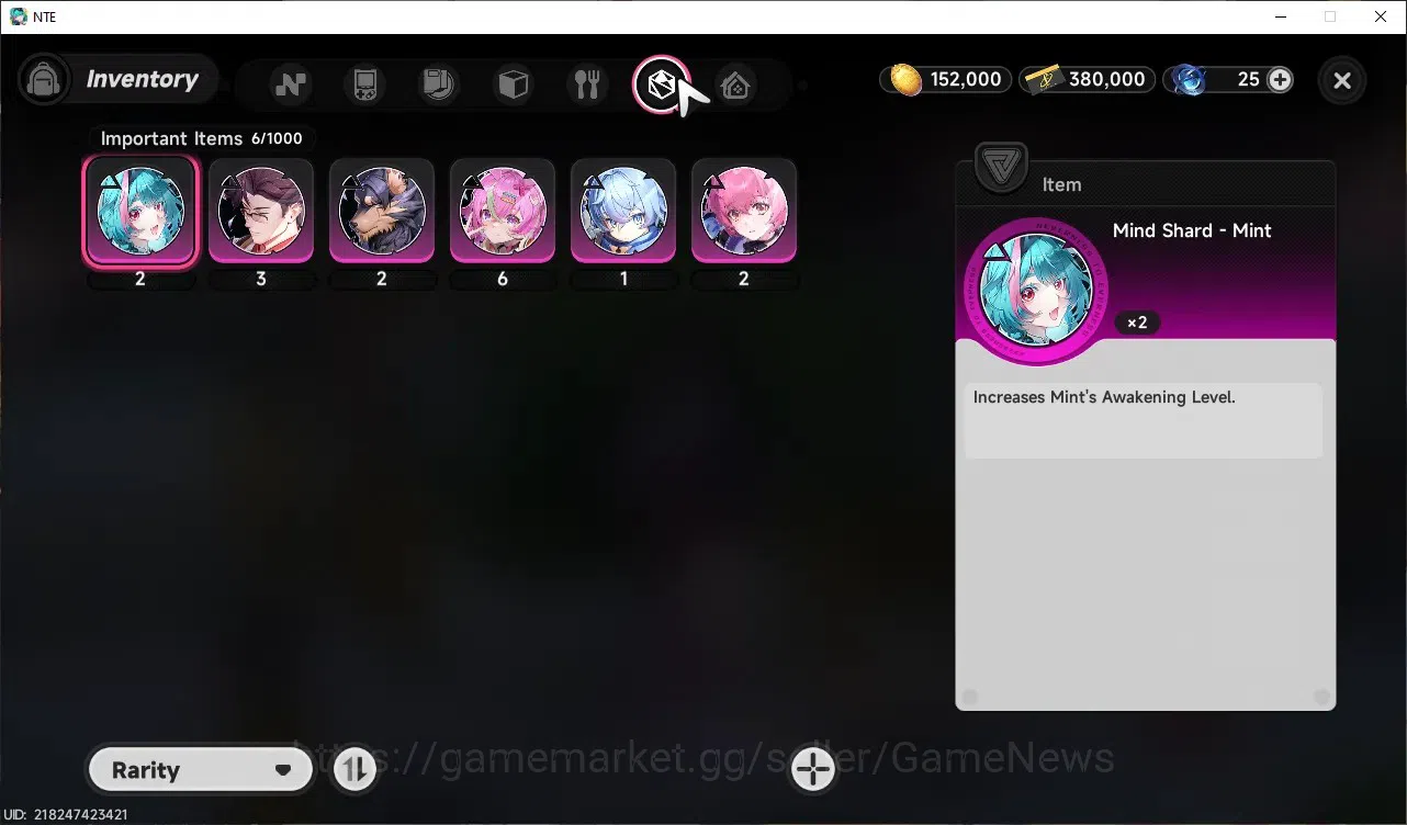Neverness to Everness Accounts Global SEA|HL 3| 1 Limited [Shinku]Char Standart,Daffodill|2 Selector|Selector On 6