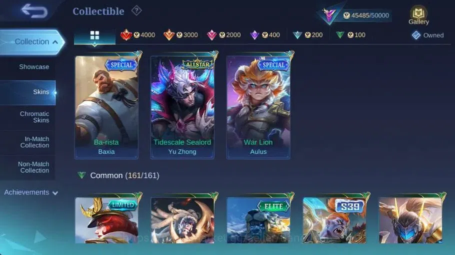 Mobile Legends: Bang Bang Accounts Collector Global|Skin 230|Renowned|Sanrio Floryn,Collector Valir,PACE Fanny,Blazing 17