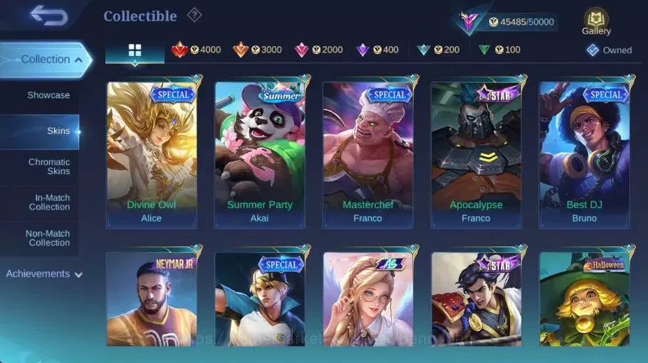 Mobile Legends: Bang Bang Accounts Collector Global|Skin 230|Renowned|Sanrio Floryn,Collector Valir,PACE Fanny,Blazing 9