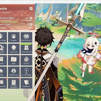 Genshin Impact Accounts Others ASIA | AR 37 | 2 Limit+3 Charstd | ZhongliC1,Lauma | MC Male | TakeMail CheckSS GI385B