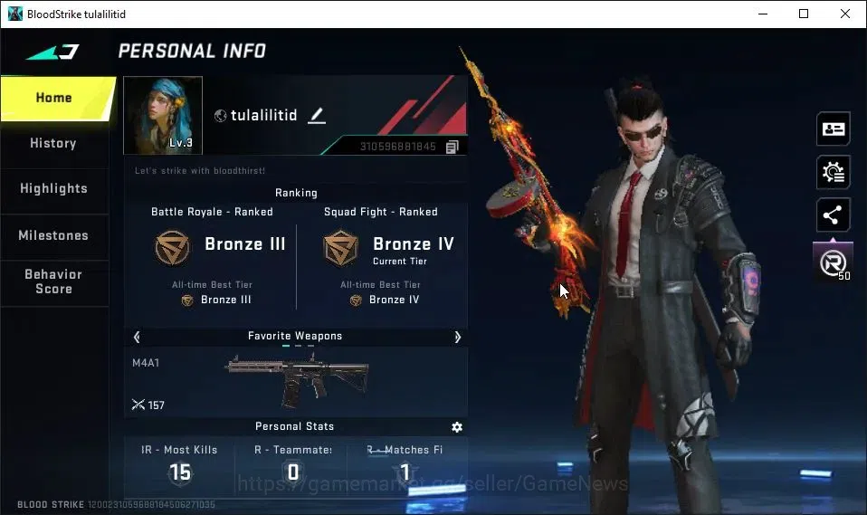 Blood Strike Accounts ASIA|Fresh Starter|2 ULTRA[ZERO-Agent Zero,Thompso image 2