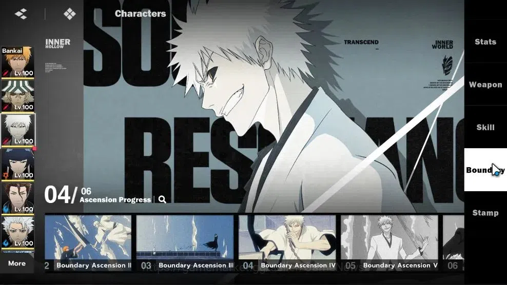 BLEACH: Soul Resonance Accounts NUVERSE SEA|Lv75|12 SSR|8 12
