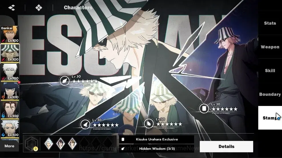 BLEACH: Soul Resonance Accounts NUVERSE SEA|Lv75|12 SSR|8 9