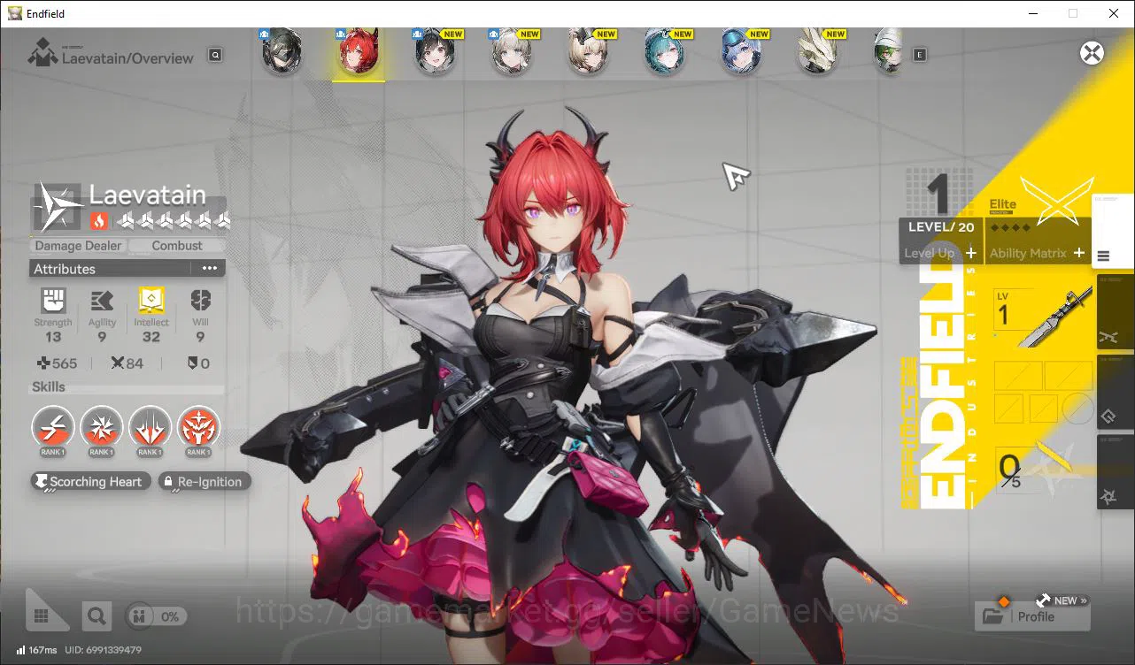 Arknights: Endfield Accounts [NA/EU] Fresh Starter Lv 2| 1 Limited ( Laevatain )+OPR Selector, 5 SR ( Xaihi P1,Avywenna,Etc 2