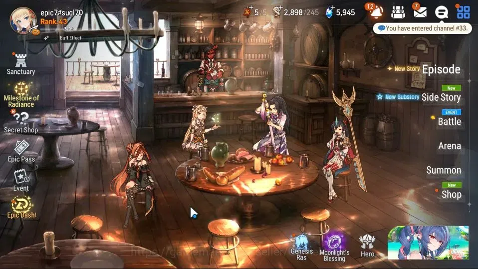 Epic Seven Accounts GLOBAL UnVerif|New Era|5 ML(Harsetti,LC Bellona,Ru image 1