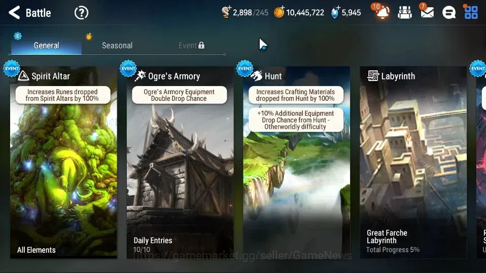 Epic Seven Accounts GLOBAL UnVerif|New Era|5 ML(Harsetti,LC Bellona,Ru image 13
