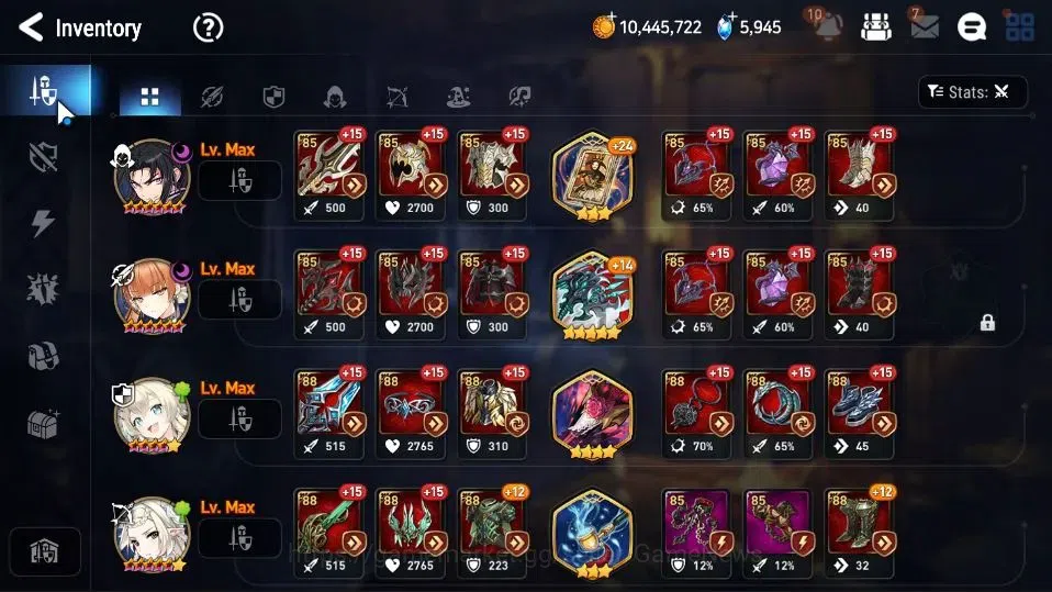 Epic Seven Accounts GLOBAL UnVerif|New Era|5 ML(Harsetti,LC Bellona,Ru image 17