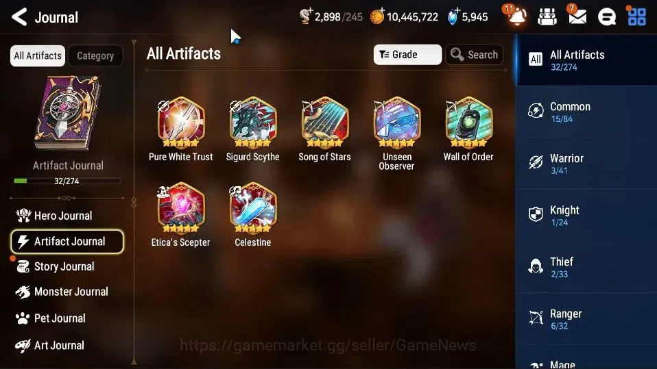 Epic Seven Accounts GLOBAL UnVerif|New Era|5 ML(Harsetti,LC Bellona,Ru image 8