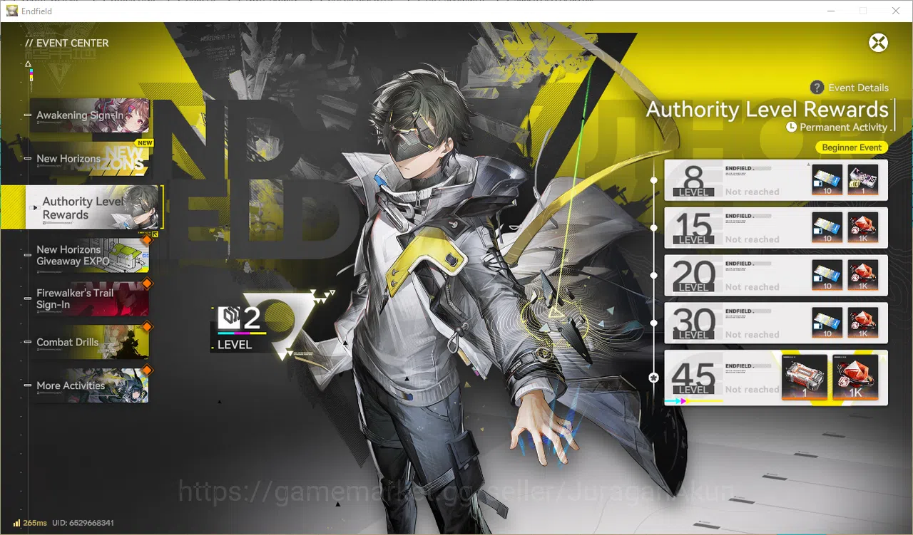 Arknights: Endfield Accounts NA/EU Lv2 Day 1| Fresh Starter Laevatain + Other Banner Untouch (2200 Oro+1xMultiBegin+20STD 5