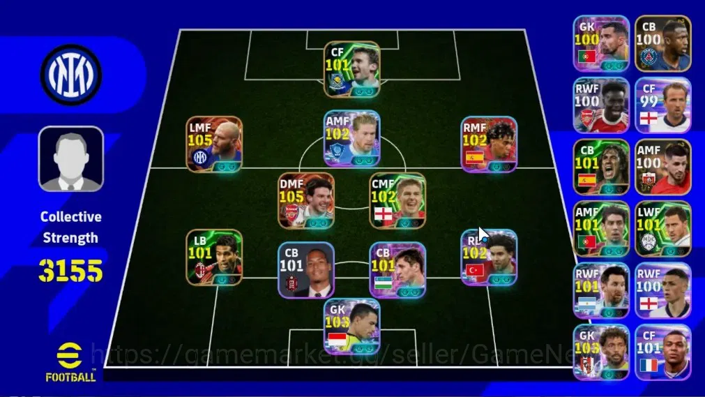 eFootball Accounts Others Android|2 Big Time Declan Rice,Federico Dimarco|Show Time Emil Audero,Vozinha,Ferdi Kadioglu,Kevin 1