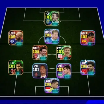 eFootball Accounts Others Android|2 Big Time Declan Rice,Federico Dimarco|Show Time Emil Audero,Vozinha,Ferdi Kadioglu,Kevin