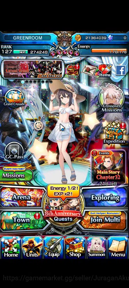 Global|Rank 127|33 Ascend|Summer(MiyuTW,Luvia&RinTW,ChloeTW),BetaTW,EmiyaTW,Hazuki,WH Fen,AcceleTW,etc|Lpot 526|CheckSS(GS1828) Grand Summoners Mid-Game Global|Rank 127|33 Ascend|Summer(MiyuTW,Luvia&RinT image 1