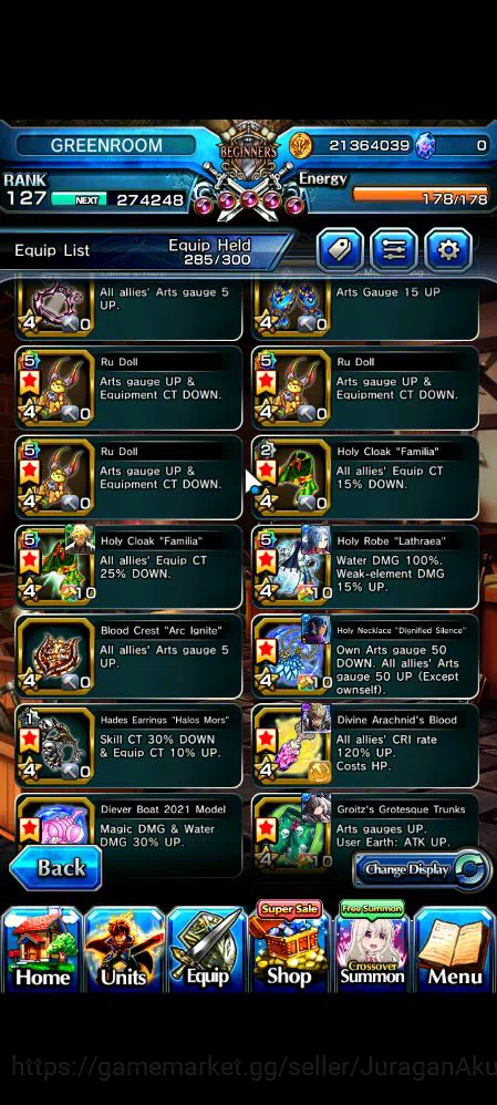 Grand Summoners Accounts Mid-Game Global|Rank 127|33 Ascend|Summer(MiyuTW,Luvia&RinTW,ChloeTW),BetaTW,EmiyaTW,Hazuki,WH 13