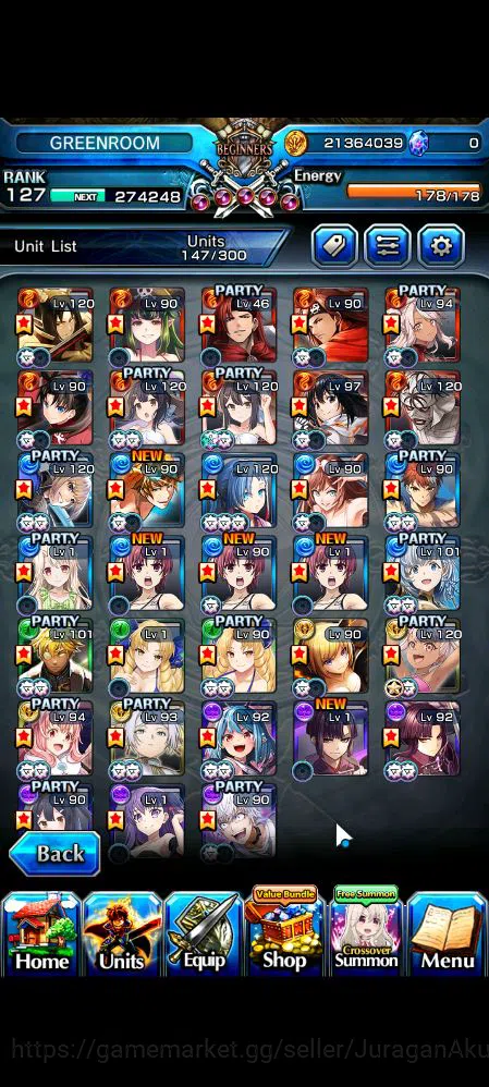 Grand Summoners Accounts Mid-Game Global|Rank 127|33 Ascend|Summer(MiyuTW,Luvia&RinTW,ChloeTW),BetaTW,EmiyaTW,Hazuki,WH 2