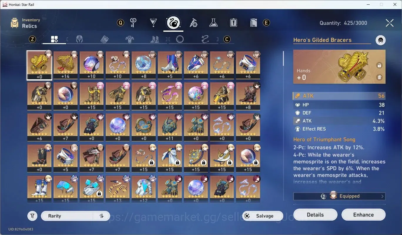 Honkai Star Rail Accounts Asia | TL64|Hysilens L80+Sign, Kafka L80+Sign, Cyr image 12