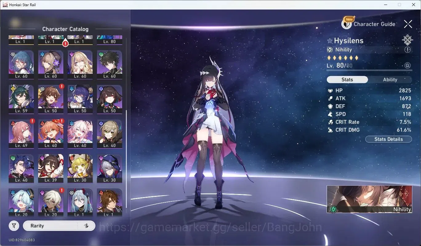 Honkai Star Rail Accounts Asia | TL64|Hysilens L80+Sign, Kafka L80+Sign, Cyr image 15