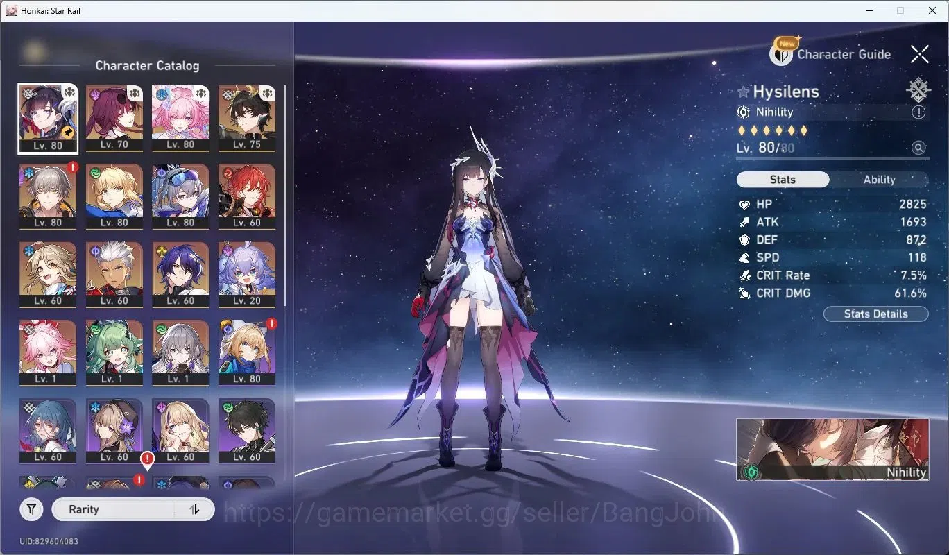 Honkai Star Rail Accounts Asia | TL64|Hysilens L80+Sign, Kafka L80+Sign, Cyr image 16