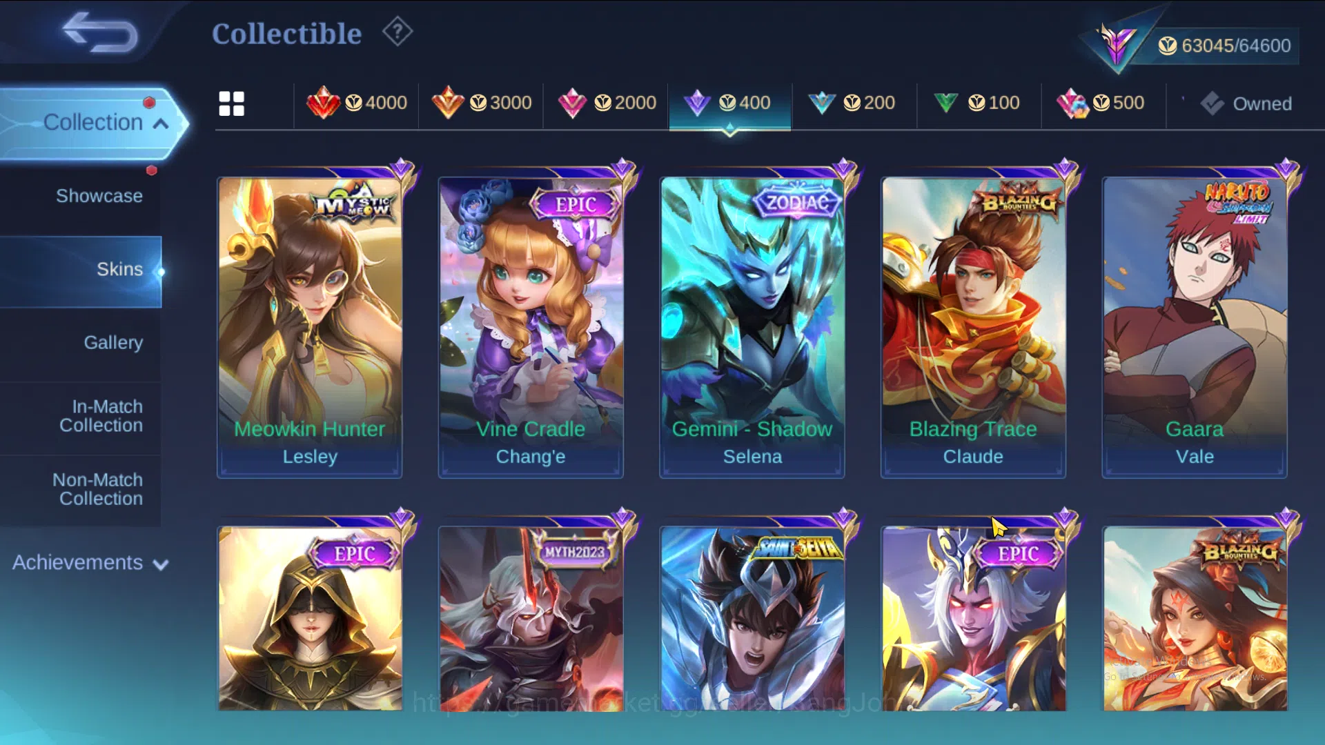 Mobile Legends: Bang Bang Accounts Hero 131 | Skin 290 | Zodiac Selena | Lightborn Fa image 12
