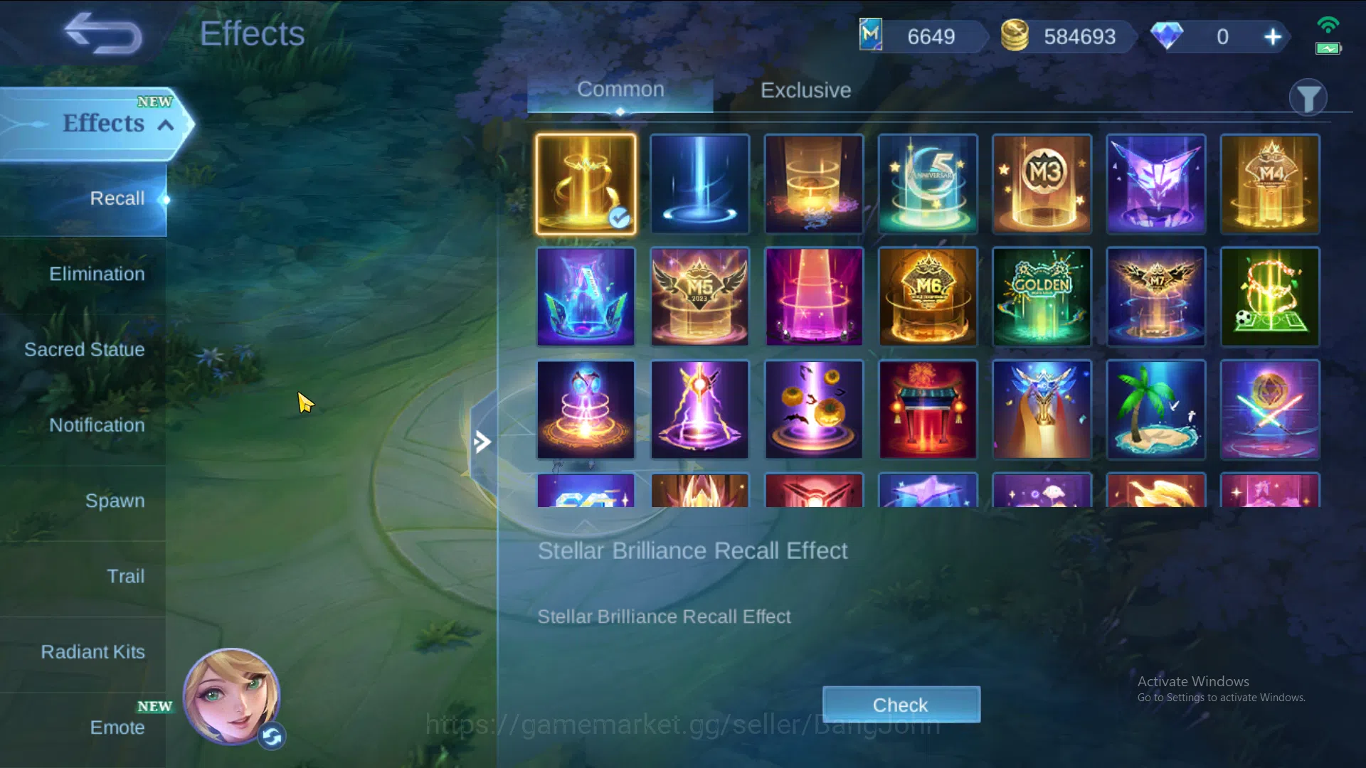 Mobile Legends: Bang Bang Accounts Hero 131 | Skin 290 | Zodiac Selena | Lightborn Fa image 3