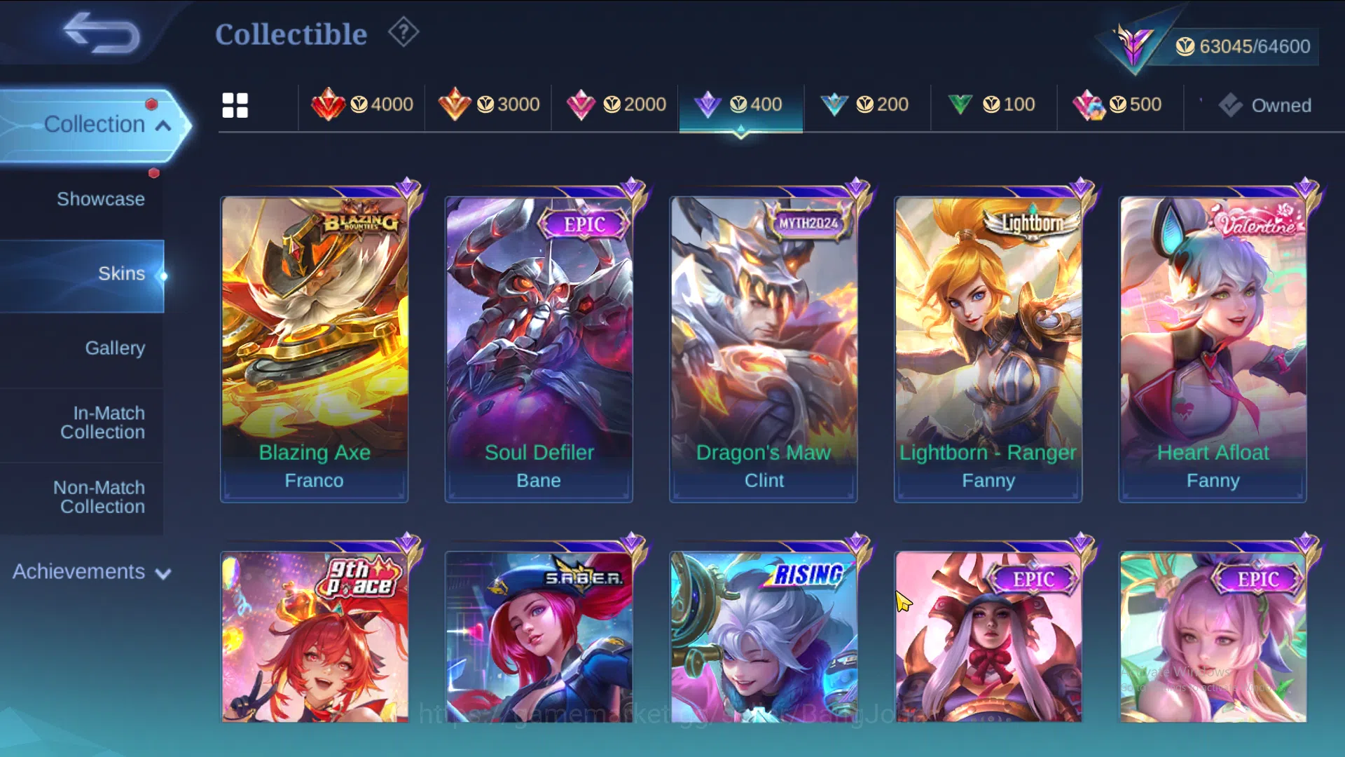 Mobile Legends: Bang Bang Accounts Hero 131 | Skin 290 | Zodiac Selena | Lightborn Fa image 8