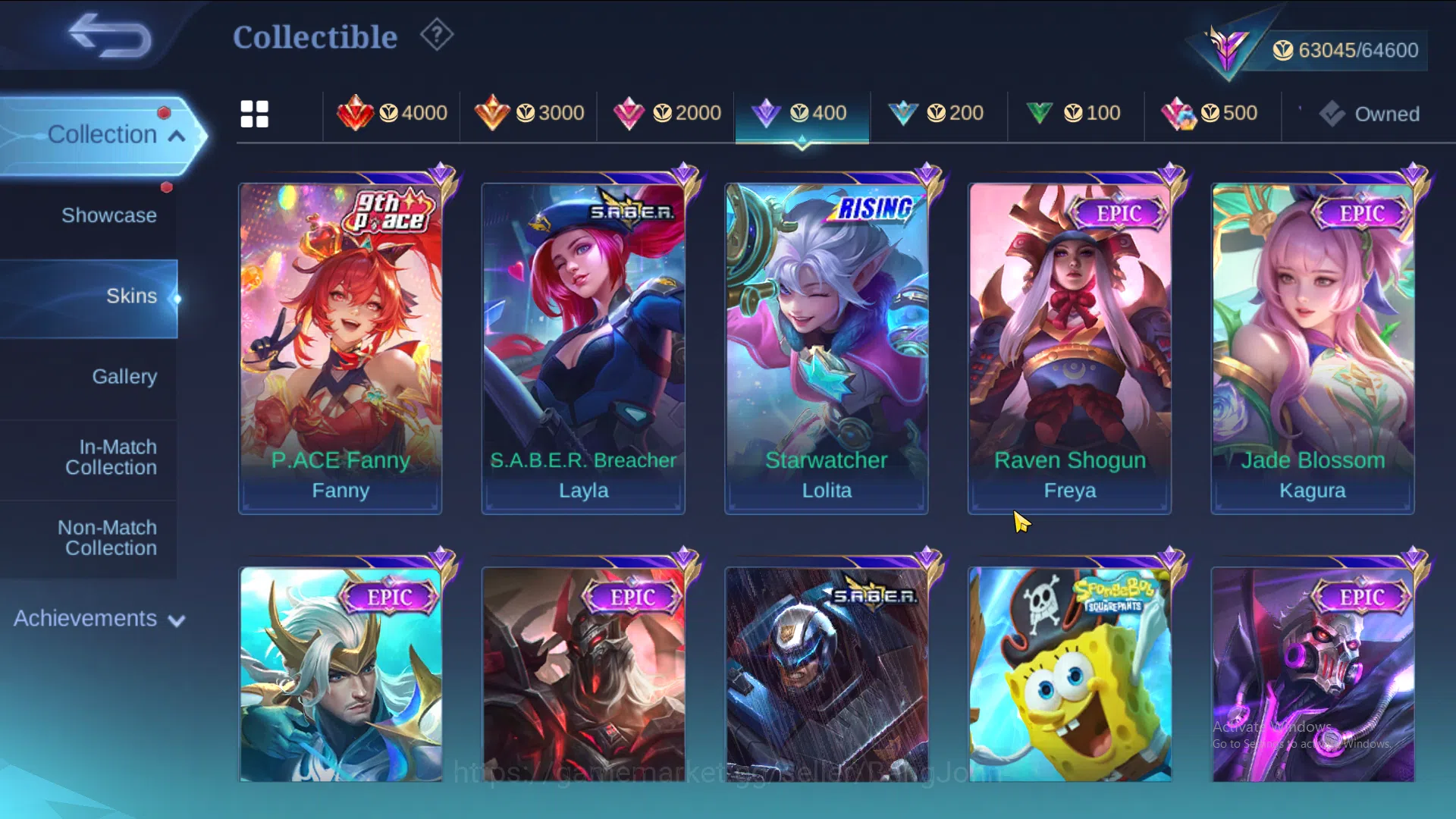 Mobile Legends: Bang Bang Accounts Hero 131 | Skin 290 | Zodiac Selena | Lightborn Fa image 9