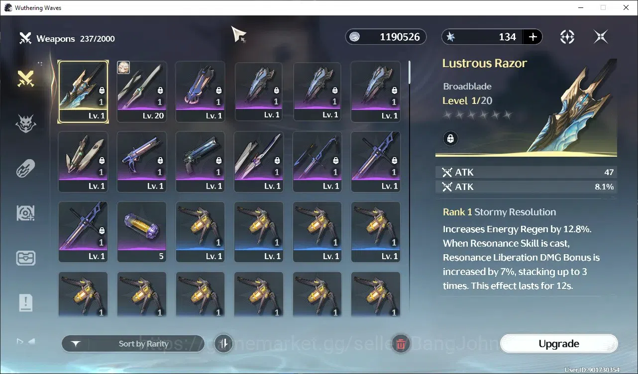 Wuthering Waves Accounts SEA |UL 7|Rank 1 | Starter |2x Char Limit[Cartethy image 11