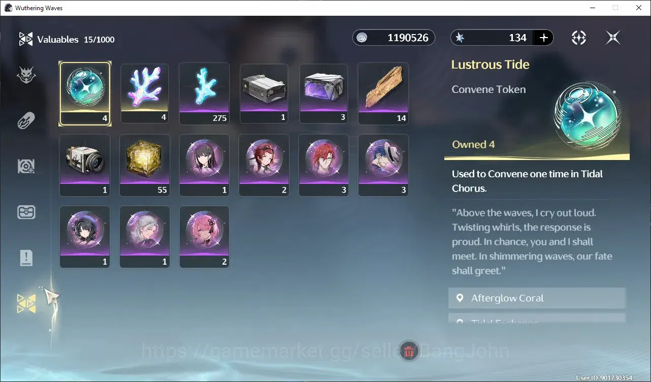 Wuthering Waves Accounts SEA |UL 7|Rank 1 | Starter |2x Char Limit[Cartethy image 5