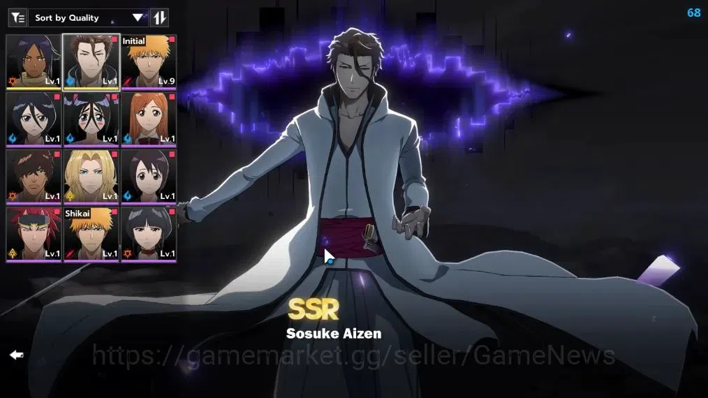 BLEACH: Soul Resonance Accounts NA Crunchyroll|Fresh Starter|LV 3|2 SSR [Sosuke Ai image 2