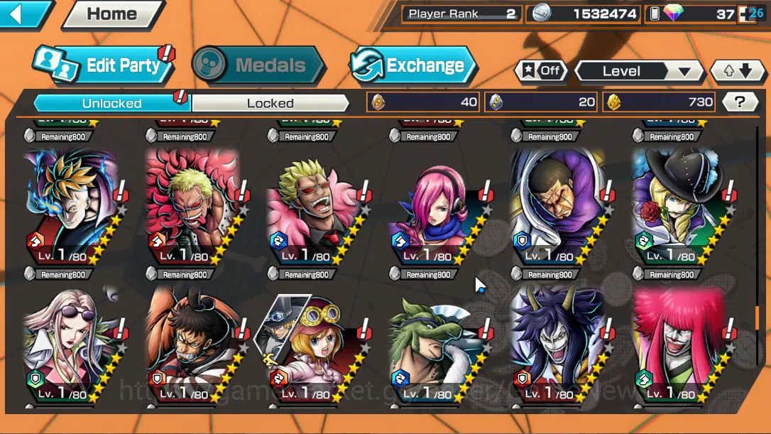One Piece Bounty Rush Accounts Global|2EX|The Five Elders St.Ethanbaron V.Nusjuro image 12