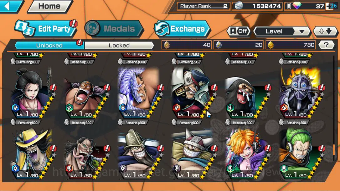 One Piece Bounty Rush Accounts Global|2EX|The Five Elders St.Ethanbaron V.Nusjuro image 13
