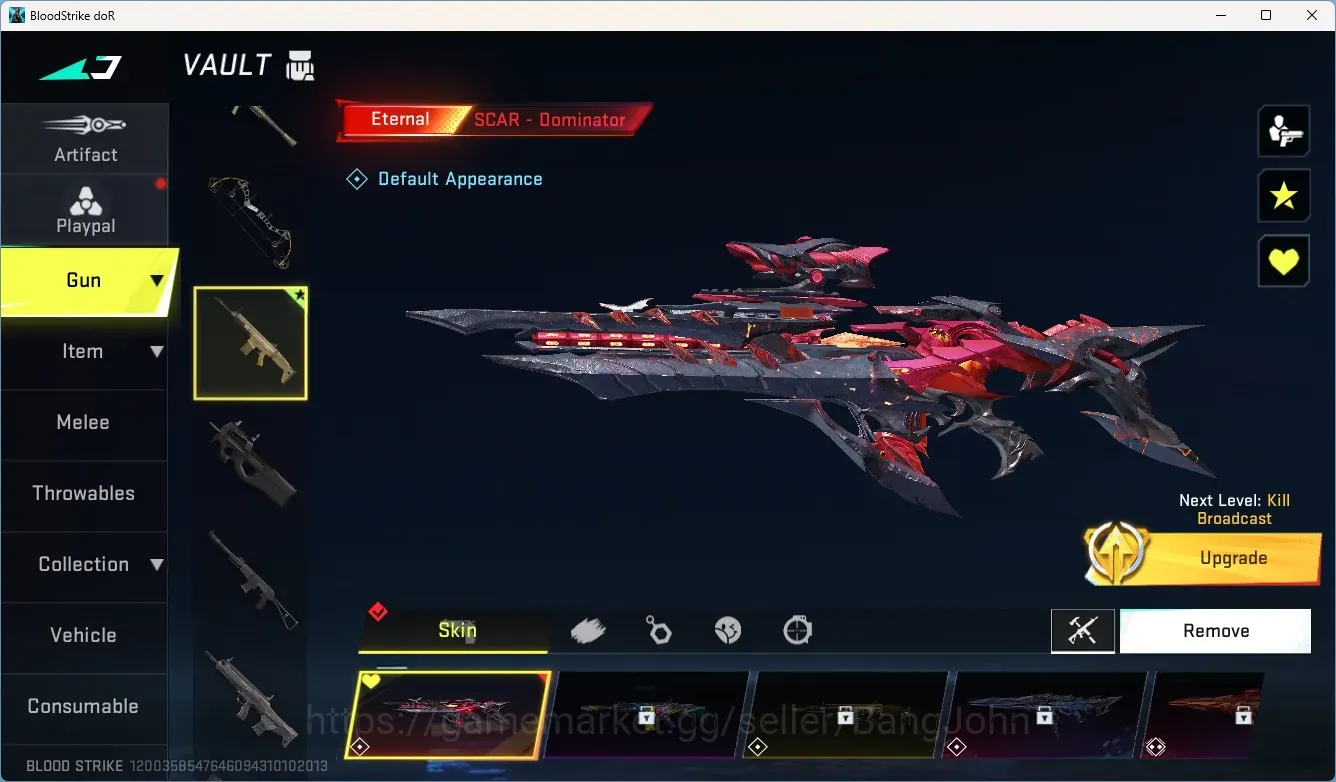 Blood Strike Accounts Others ASIA | 1 Eternal Gun: SCAR-Dominator|3 Ultra Striker|2 Ultra Gun|Check SS BS3797B 1