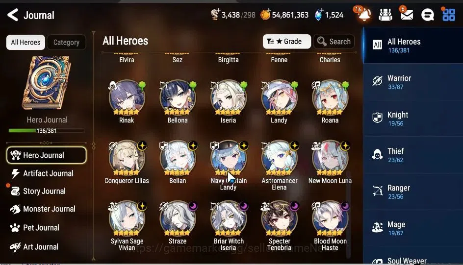 Epic Seven Accounts GLOBAL Unverif|NewEra|9 ML(NM LUna,BM Haste,Straze image 7