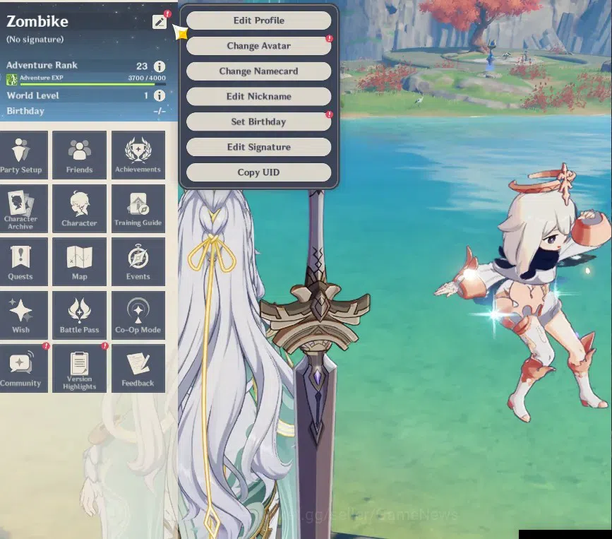 Genshin Impact Accounts Reroll ASIA|AR 23|1 Limited + 1 (*5 Weapon)| Zibai |Low Explore Map & Main Quest|1201 Primo|BD 2