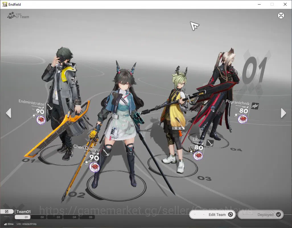 Arknights: Endfield Accounts ASIA|Lv54|SSR4(1Limit)+4(*6WP)|[Amber],Lifeng P1,P image 17