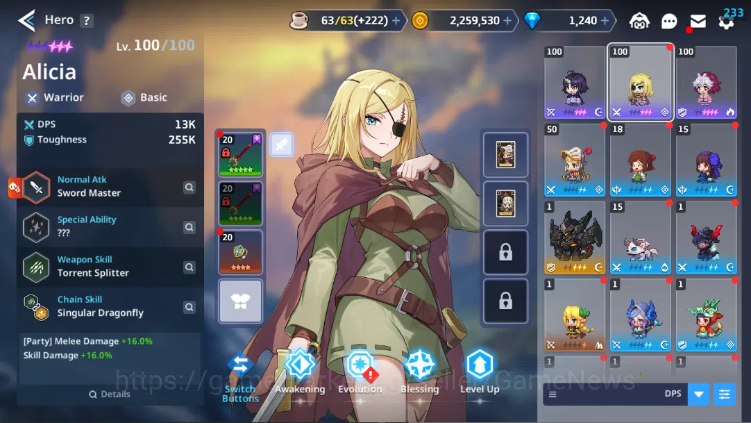 Guardian Tales Accounts ASIA 2| Lv 1 | Starter Collab Clevates(Klen, Aleci image 2