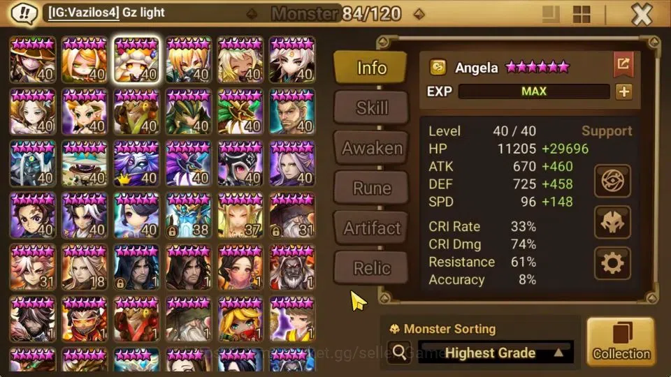 Summoners War: Sky Arena Accounts ASIA Lv100|3 LD[Maximilian,Jaara,Trinity]|63 Total image 11