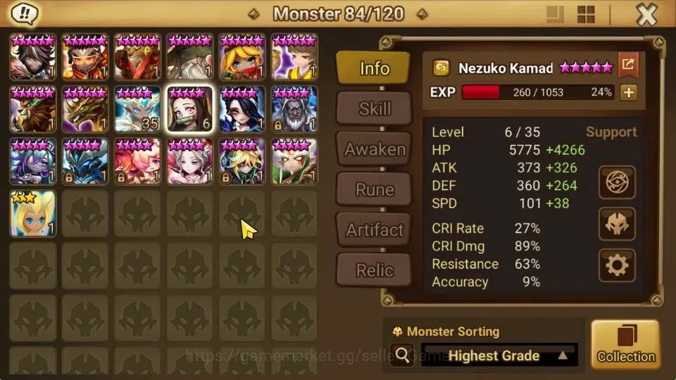 Summoners War: Sky Arena Accounts ASIA Lv100|3 LD[Maximilian,Jaara,Trinity]|63 Total image 12