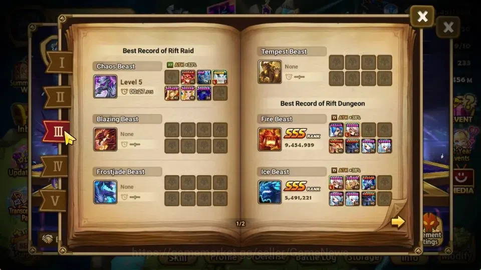 Summoners War: Sky Arena Accounts ASIA Lv100|3 LD[Maximilian,Jaara,Trinity]|63 Total image 5