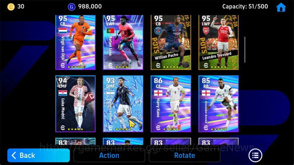 eFootball Accounts Android|BigTime K.Kvaratskhella,Epic Steven Gerrar image 4