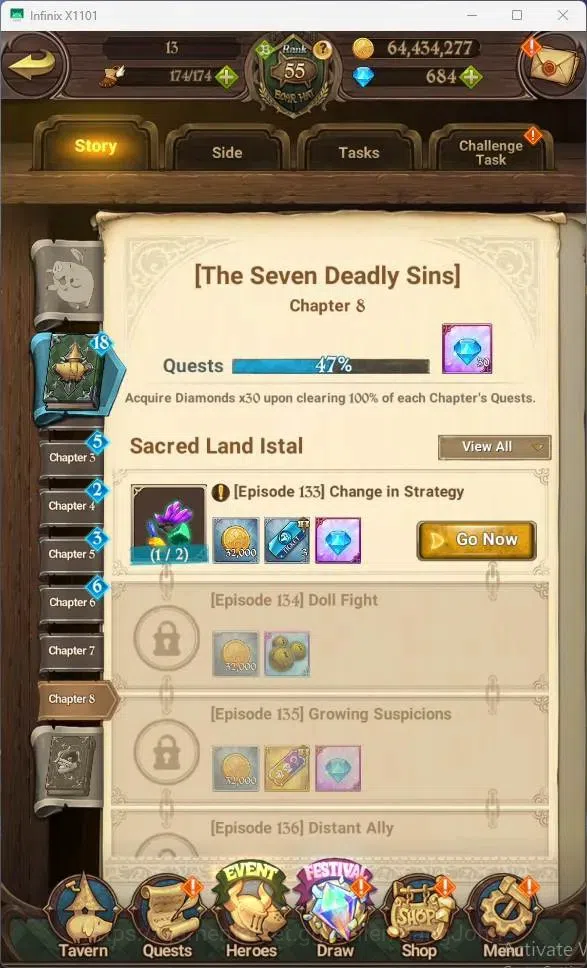 The Seven Deadly Sins: Grand Cross Accounts Global|2.54M CC|684 DM|LR Mesis2/6|UR Menor 1/6,KO image 5
