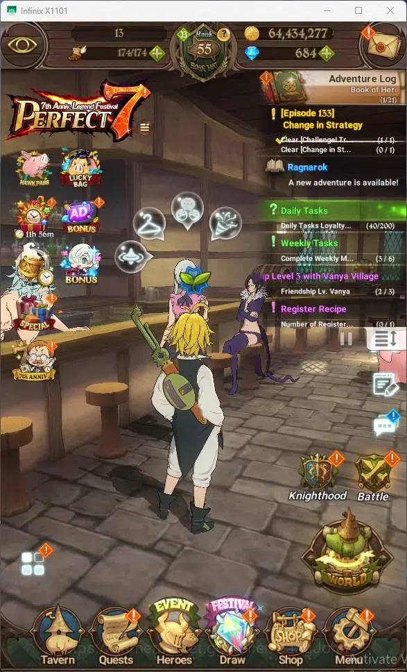 The Seven Deadly Sins: Grand Cross Accounts Global|2.54M CC|684 DM|LR Mesis2/6|UR Menor 1/6,KO image 7